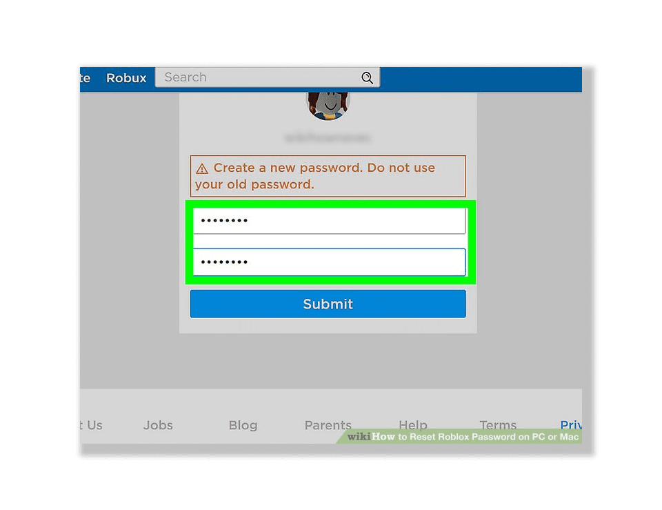 How To Change Roblox Password